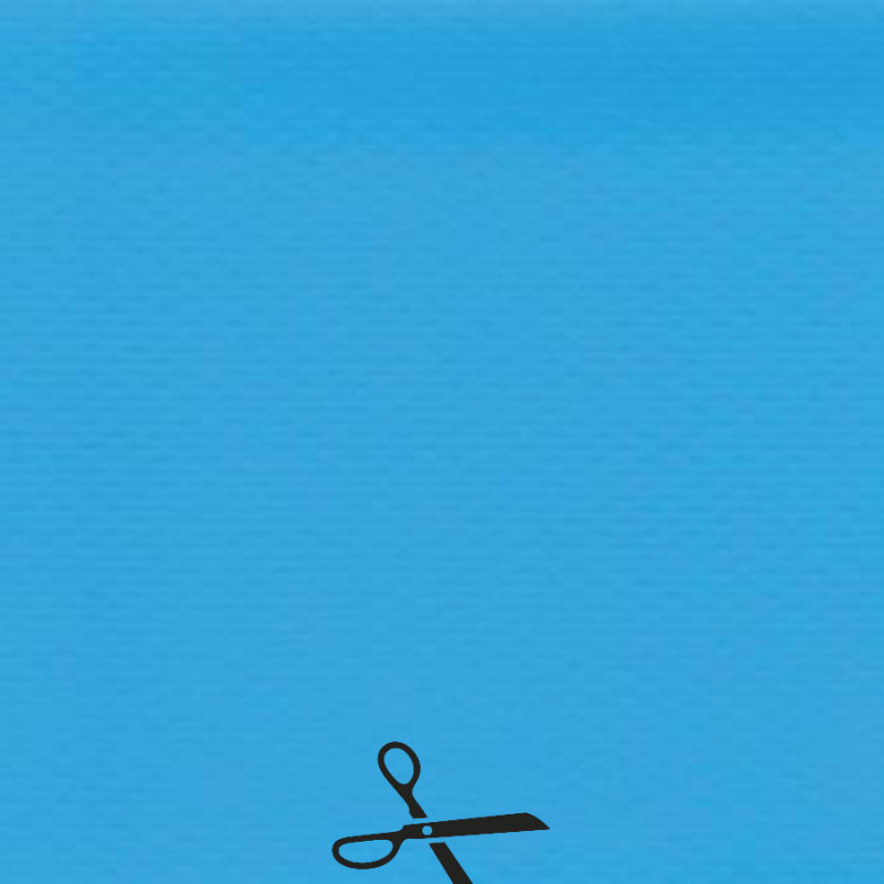 Rezanie bazénovej fólie Alkorplan jadranská modrá na bežné metre.