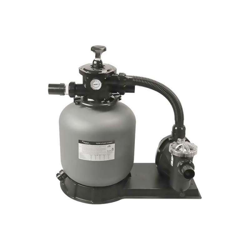 Bazénová piesková filtrácia Emaux s horným 6 - cestným ventilom a čerpadlom Emaux.