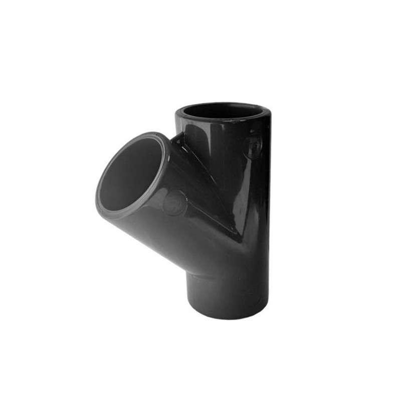 45 stupňový T-kus 50 mm s napojením na lepenie.