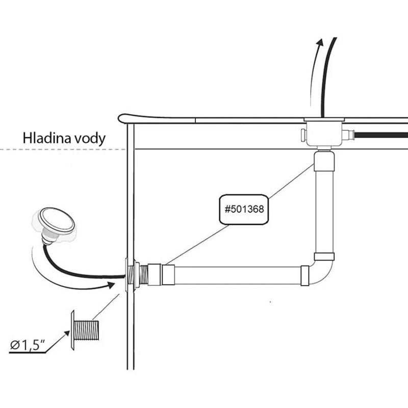 Svetlo SeaMAID MINI - 18 LED Biele, modrá krytka