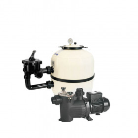 Bazénová filtračná sada Aquarius s bočným 6 cestným ventilom a čerpadlom Saci Optima.