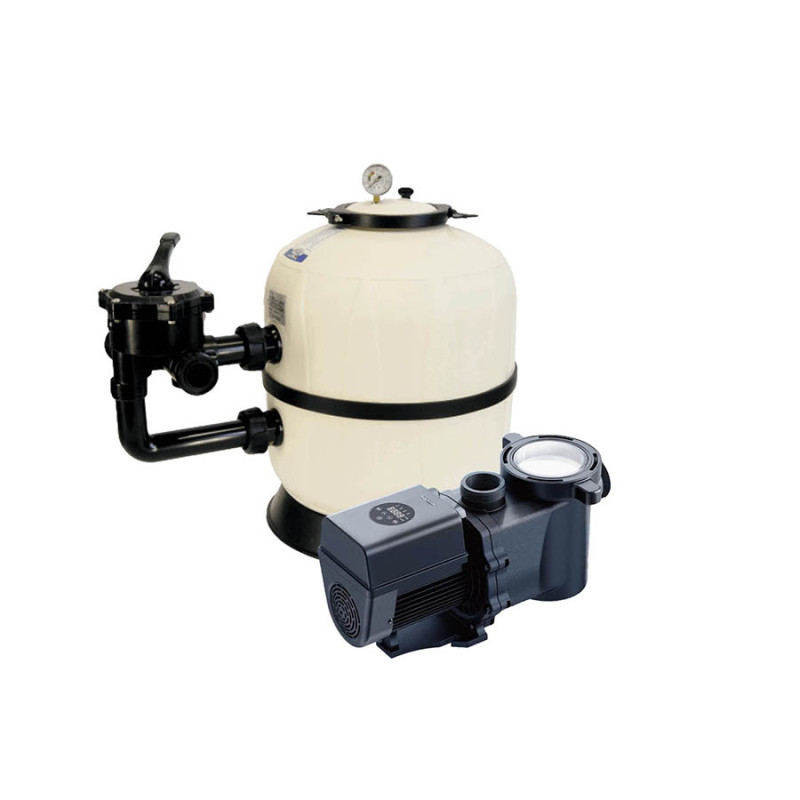 Bazénová filtračná nádoba AQUARIUS SIDE s invertorovým čerpadlom Aquagem MR. Pump ECO DE18