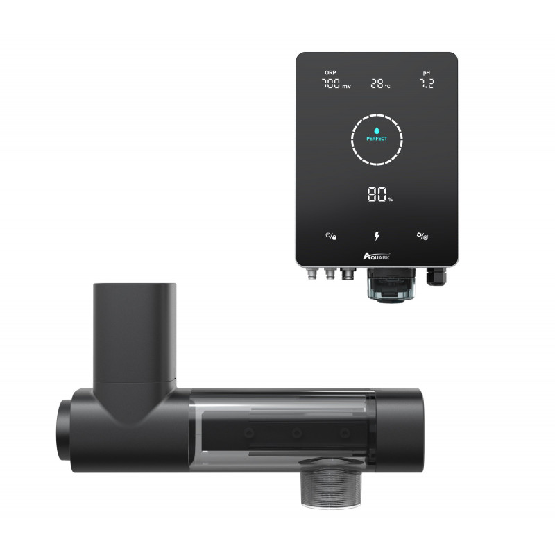 Solinátor Mr. Pure Premium s dávkovaním pH, prietokomerom a ovládaním na diaľku.