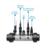 iGarden i-Salt zapojenie sond a prietokovej klapky.