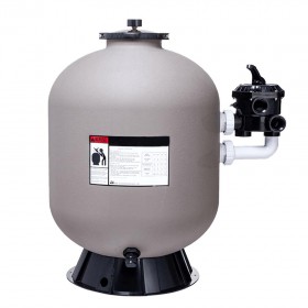 PP filtračná nádoba NEO s bočným 6-cestným ventilom a manometrom.